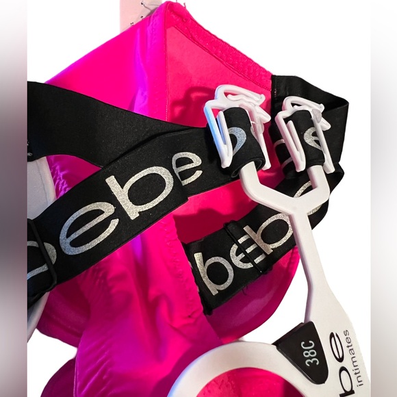 bebe intimates NWT Size 38C Pink and White Gentle Lift Full Cover Bras (I001) - Picture 6 of 13